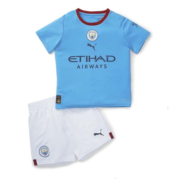 Camiseta Manchester City 1st Niños 2022-2023